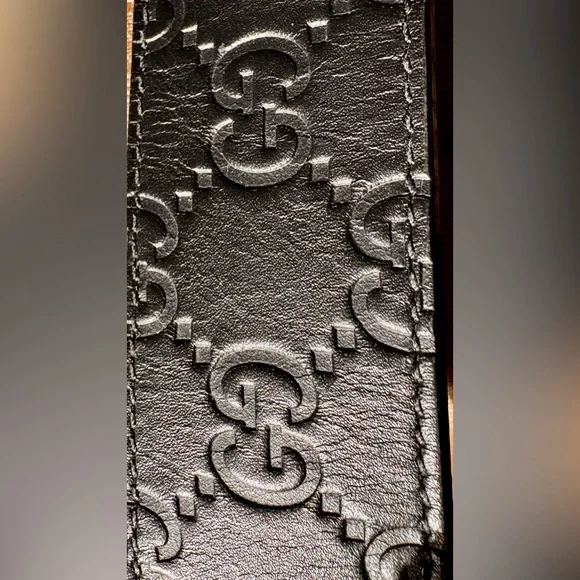 Gucci Reversible Leather Belt – Black GG / Brown Leather